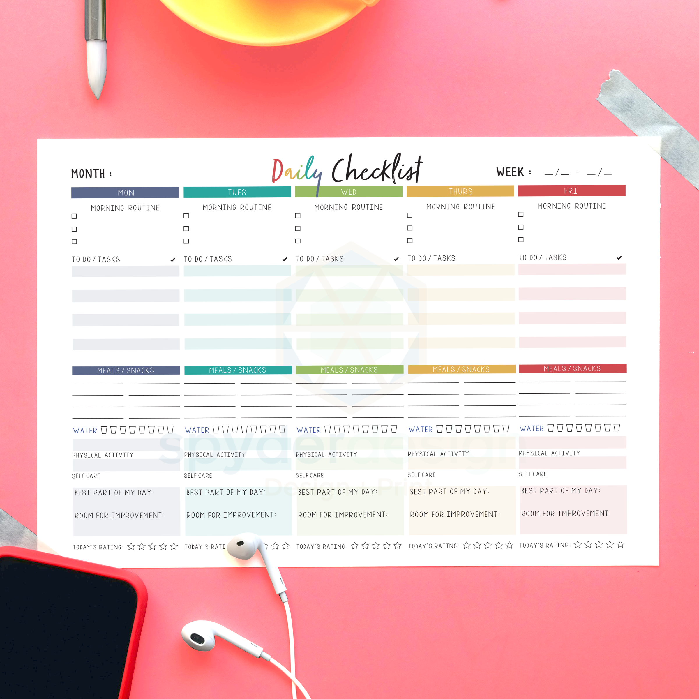 checklist listing – spyderdesign co